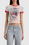 Alice And Olivia Tess Tee In Multi