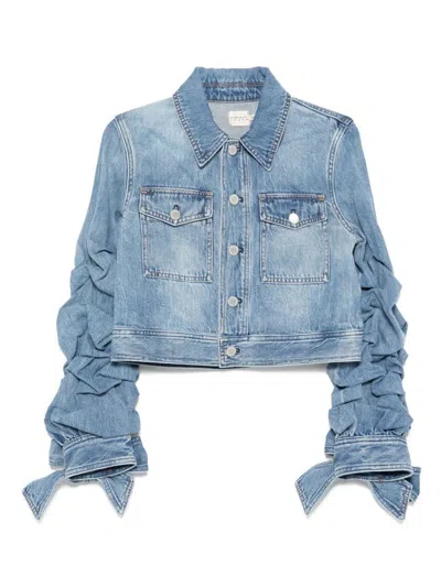 Alice And Olivia Alice + Olivia Tiff Denim Jacket In Blue