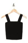 Alice And Olivia Alice + Olivia Torie Wide Strap Crop Tank