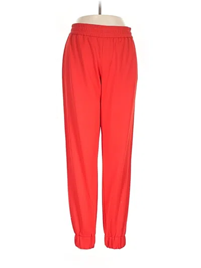Pre-owned Alice And Olivia Alice + Olivia Track Pants In Red