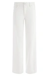 Alice And Olivia Amazing Low Rise Baggy Jeans In Off White
