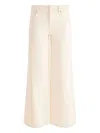 Alice And Olivia Wide-leg Cropped Jeans In White