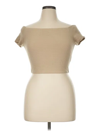 Alice And Olivia Alice + Olivia Tube Top Tan Strapless Neckline Tops