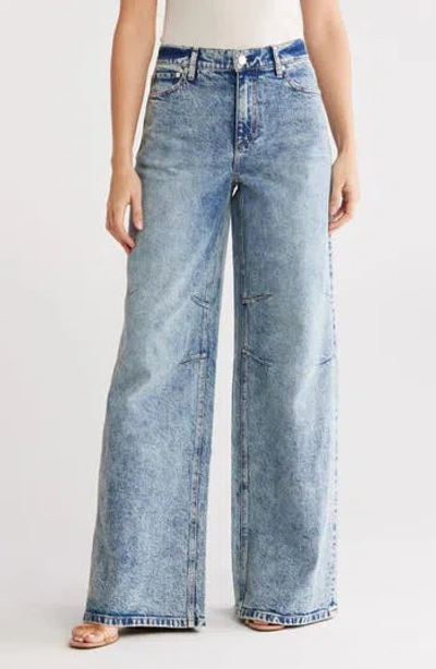 Alice And Olivia Alice + Olivia Tucker Baggy Wide Leg Jeans In Blue