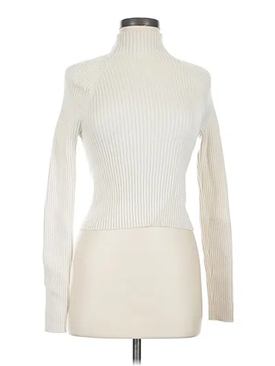 Pre-owned Alice And Olivia Alice + Olivia Turtleneck Sweater In Ivory