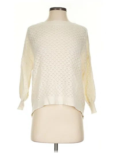 Pre-owned Alice + Olivia Turtleneck Sweater In Ivory