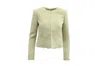 Alice And Olivia Alice + Olivia Tweed Jacket With Frayed Trim In Ivory Cotton In White