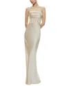 Alice And Olivia Valentina Draped Corset Maxi Dress