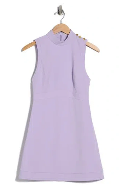 Alice And Olivia Alice + Olivia Victoria Mock Neck Sleeveless Fit & Flare Dress In Multi