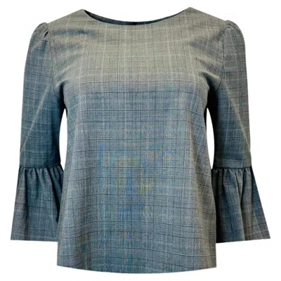 Pre-owned Alice And Olivia Alice+olivia Virgin Wool Top In Gray