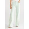 Alice And Olivia Alice + Olivia Weezy High Waist Wide Leg Jeans In Green
