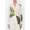 Alice And Olivia Alice + Olivia Willa Print Silk Shirt