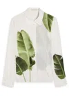 Alice And Olivia Alice And Oliva Willa Silk Shirt In Multi