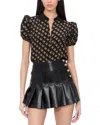 Alice And Olivia Willa Silk Blouse