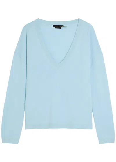 Alice And Olivia Williams V-neck Top In Blue