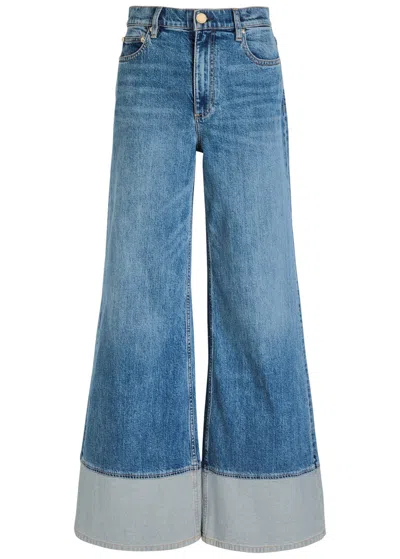 ALICE AND OLIVIA ALICE + OLIVIA WILSON PANELLED WIDE-LEG JEANS