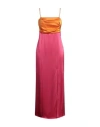 Alice And Olivia Alice + Olivia Woman Maxi Dress Fuchsia Size 10 Triacetate, Polyester In Pink