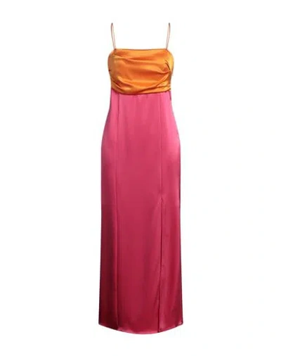 Alice And Olivia Alice + Olivia Woman Maxi Dress Fuchsia Size 10 Triacetate, Polyester In Pink