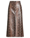 Alice And Olivia Alice + Olivia Woman Midi Skirt Brown Size 4 Polyurethane In Brown