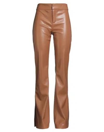 Alice And Olivia Alice + Olivia Woman Pants Camel Size 6 Polyurethane
