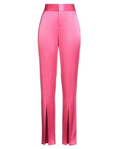 Alice And Olivia Alice + Olivia Woman Pants Fuchsia Size 10 Triacetate, Polyester In Pink