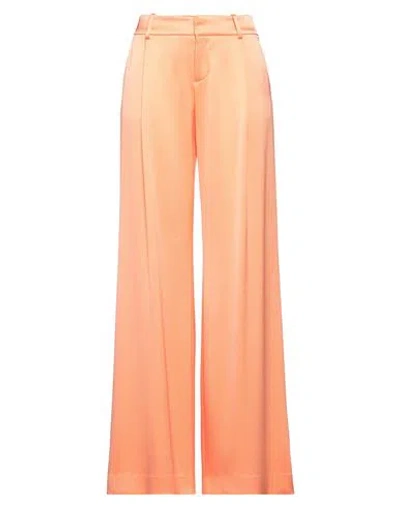 Alice And Olivia Alice + Olivia Woman Pants Orange Size 6 Triacetate, Polyester