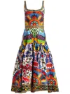 Alice And Olivia Diana Midi Dress In Multi