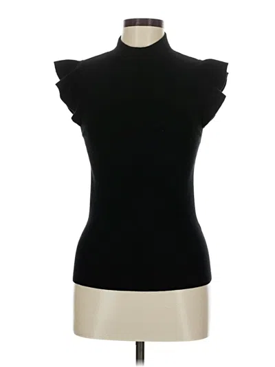 Pre-owned Alice And Olivia Alice + Olivia Wool Pullover Sweater In Black