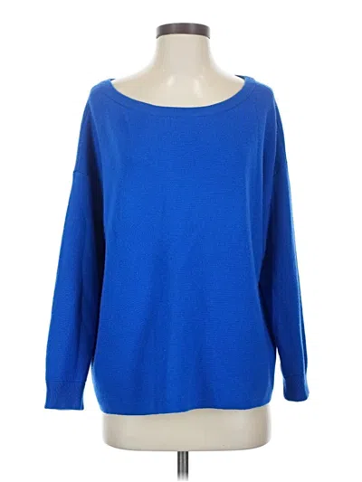 Pre-owned Alice And Olivia Alice + Olivia Wool Pullover Sweater In Blue