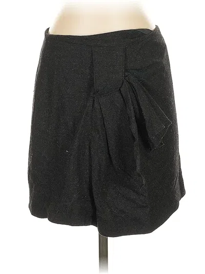 Pre-owned Alice And Olivia Alice + Olivia Wool Skirt In Black