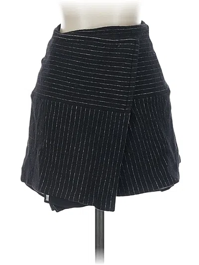 Pre-owned Alice And Olivia Alice + Olivia Wool Skirt In Black