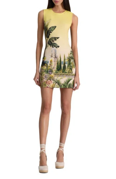 Alice And Olivia Wynell Fitted Mini Dress In Multi