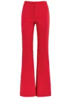 Alice And Olivia Deanna High-waisted Bootcut Trousers In Red