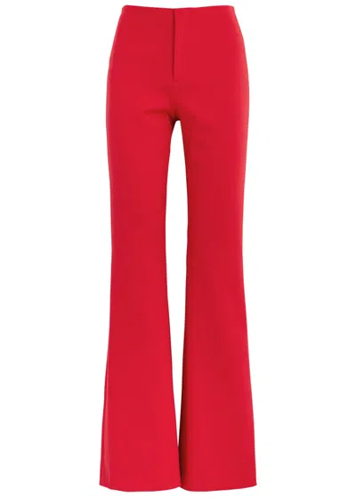 ALICE AND OLIVIA ALICE + OLIVIA YUKI BOOT-CUT JERSEY TROUSERS
