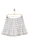 Alice And Olivia Alice + Olivia Zona Bouclé Miniskirt In Off White/black