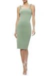Alice And Olivia Alice + Olivia Alina Braid Strap Body-con Dress In Sage