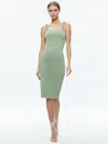 Alice And Olivia Alice + Olivia Alina Braid Strap Body-con Dress In Sage