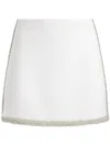 Alice And Olivia Aline Mini Skirt In White