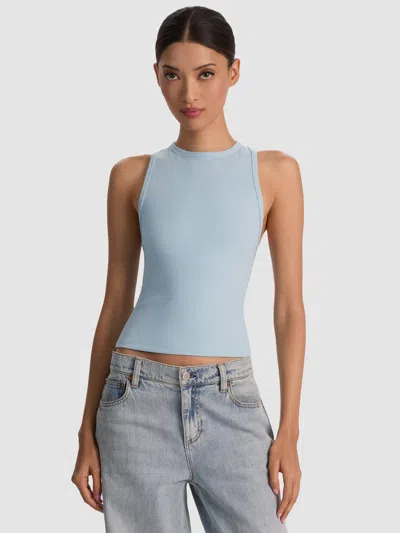 Alice And Olivia Allen Tank Top In Blue