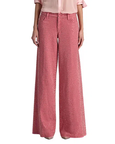 Alice And Olivia Amazing Embellished Jean In Pink