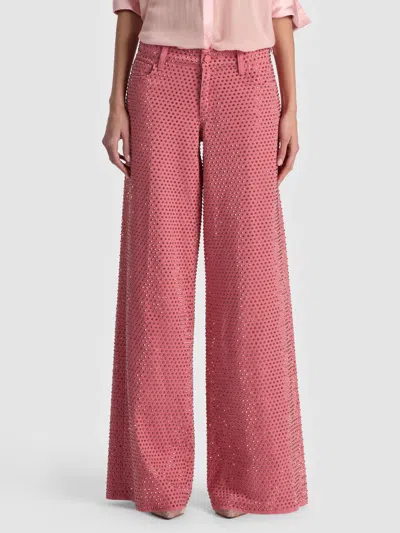 Alice And Olivia Amazing Embellished Jean In Pink