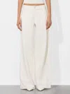 Alice And Olivia Amazing Low Rise Baggy Jeans In Off White