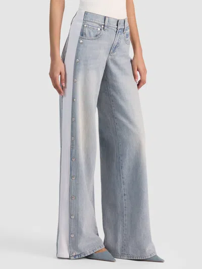 Alice And Olivia Amazing Snap Jean In Blue