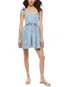 Alice And Olivia Amina Denim Dress In Blue