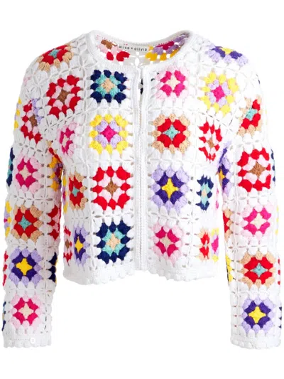 ALICE AND OLIVIA ANDERSON CROCHET CARDIGAN