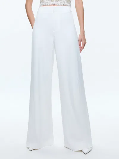 Alice And Olivia Andra Pant In White