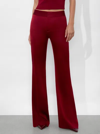 Alice And Olivia Andrew Bootcut Pant In Garnet