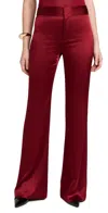 Alice And Olivia Andrew Bootcut Pant In Garnet