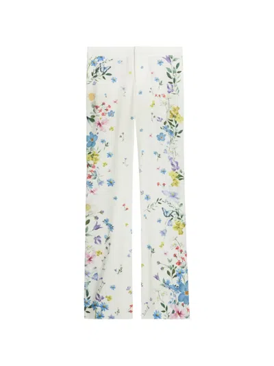 Alice And Olivia Andrew Floral-print Trousers In Multi
