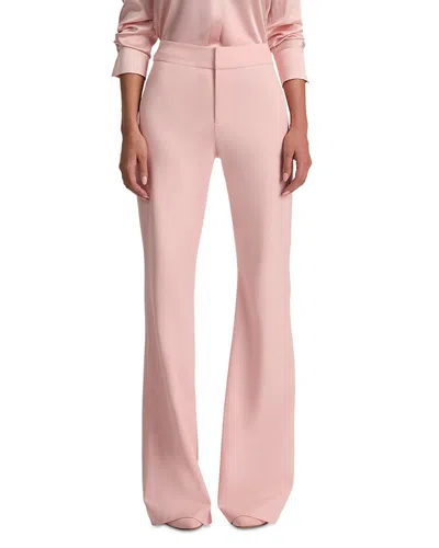 Alice And Olivia Andrew Mid Rise Bootcut Pants In Pink